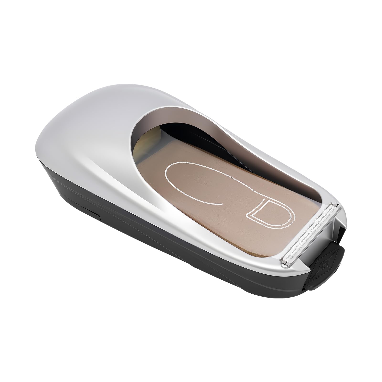 Distributore Copriscarpe Macchina Automatica, Dispenser di Copriscarpe con 500 pz Copriscarpe Forma Usa e Getta, per Interni Casa Ufficio Supermercato Hotel, Argento