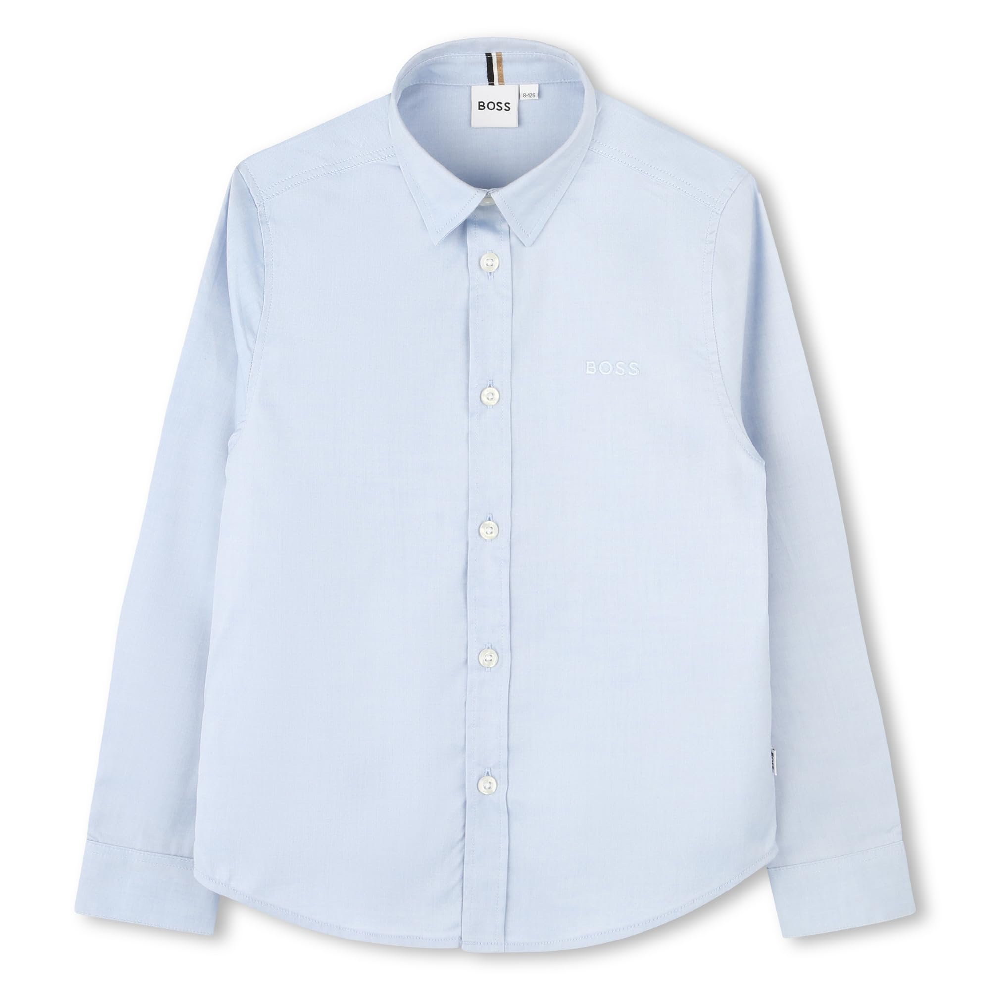 BOSS J52675 Camisa para niño, Azul Descolorido, 10 años