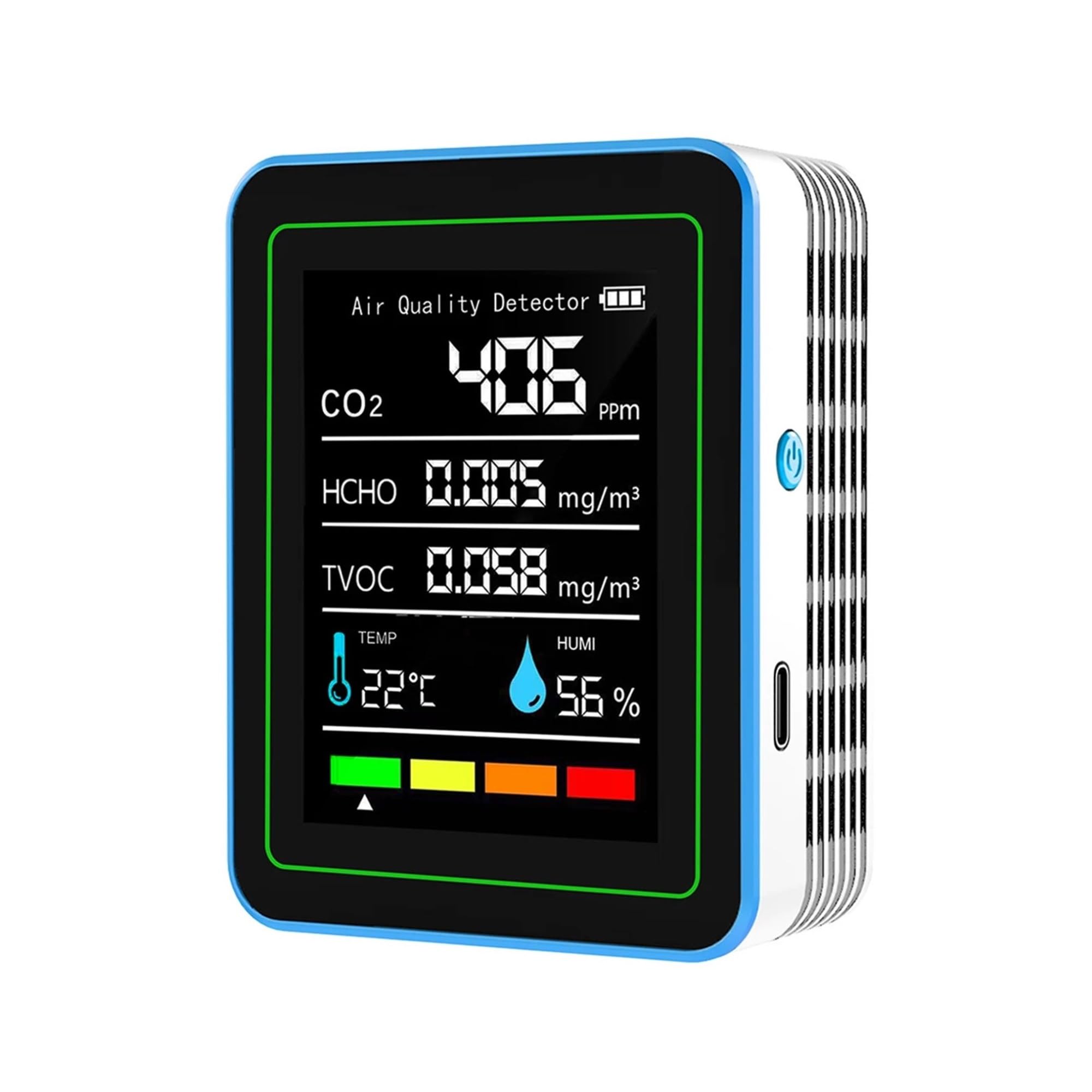 Moniteur de qualité de l'air pour bureau à domicile et intérieur