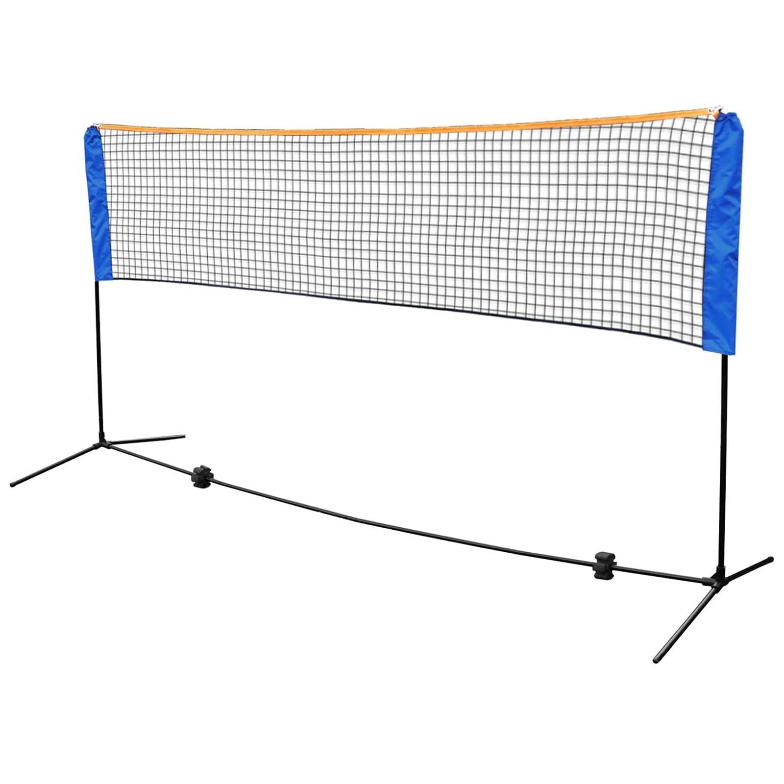 Comoda Rete da Badminton, Set da Rete da pallavolo, Calcio, Tennis per Bambini, con Staffa per Telaio in Acciaio, Borsa Indipendente e per Il Trasporto, Adatta per campi Interni ed Esterni, panchine