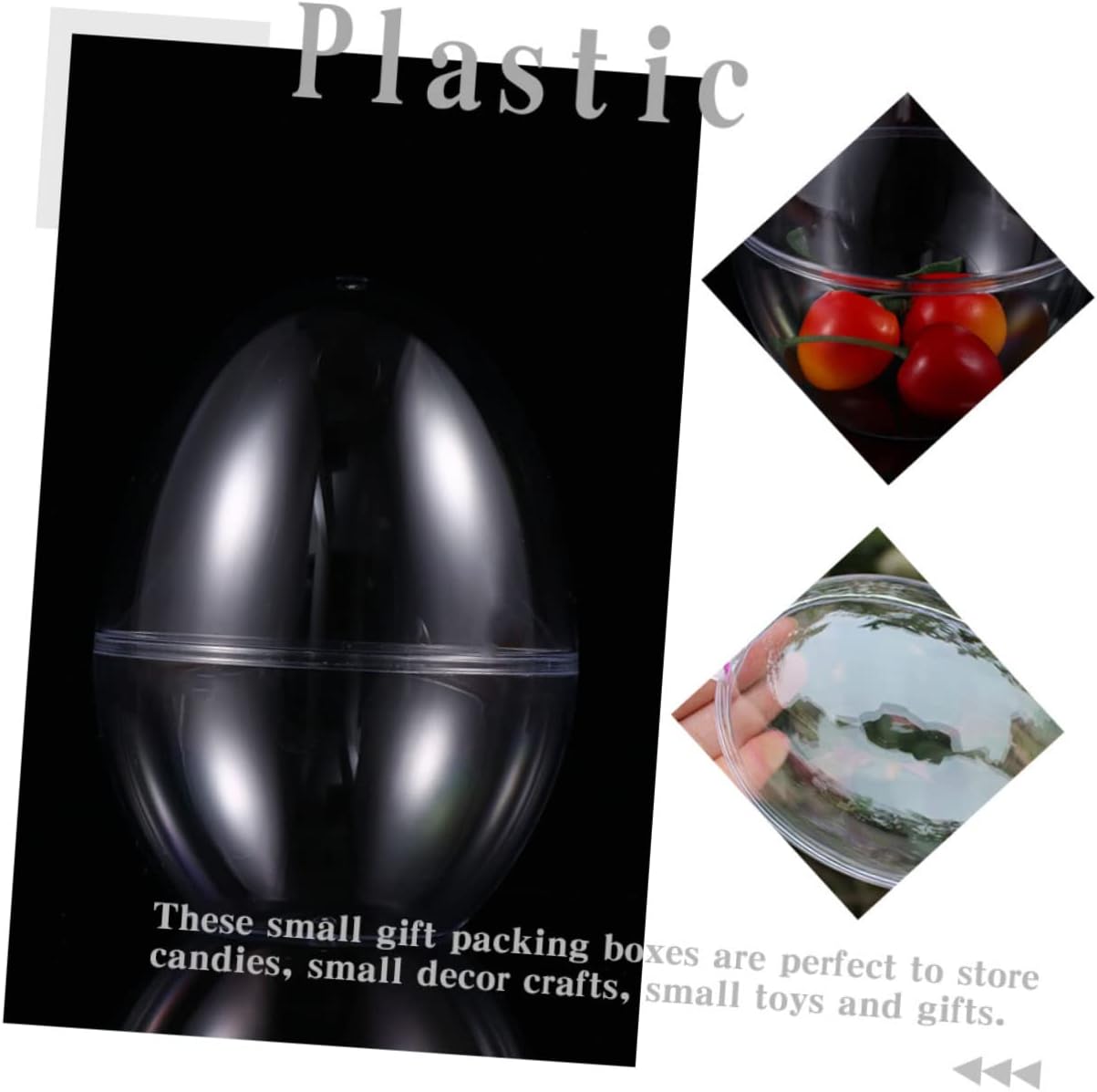 ARTSEWPLY 6pcs Transparent Shape Packing Boxes for Easter Parties Wrapping Containers for Celebrations and Gatherings Festive Design for Themed Events