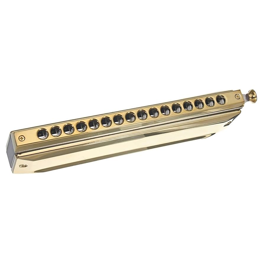 YAMAHA CHROMATIC HARMONICA　C 、 Q468 Vintage Yamaha Butterfly Chromatic Harmonica, No 500, Made
