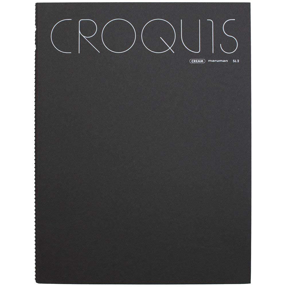 Amazon | マルマン スケッチブック クロッキー 大 クリームコットン紙