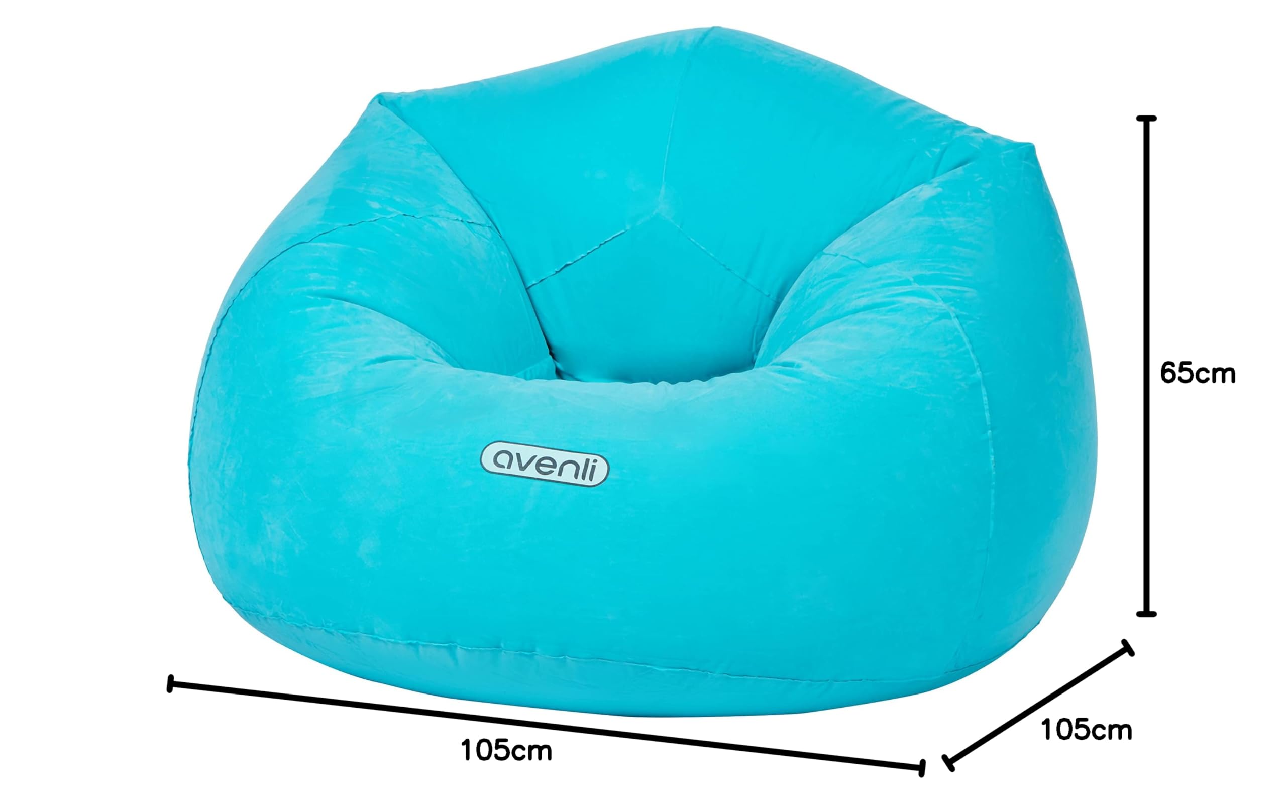 Poltrona gonfiabile 105 x 105 x 65 cm Rosi
