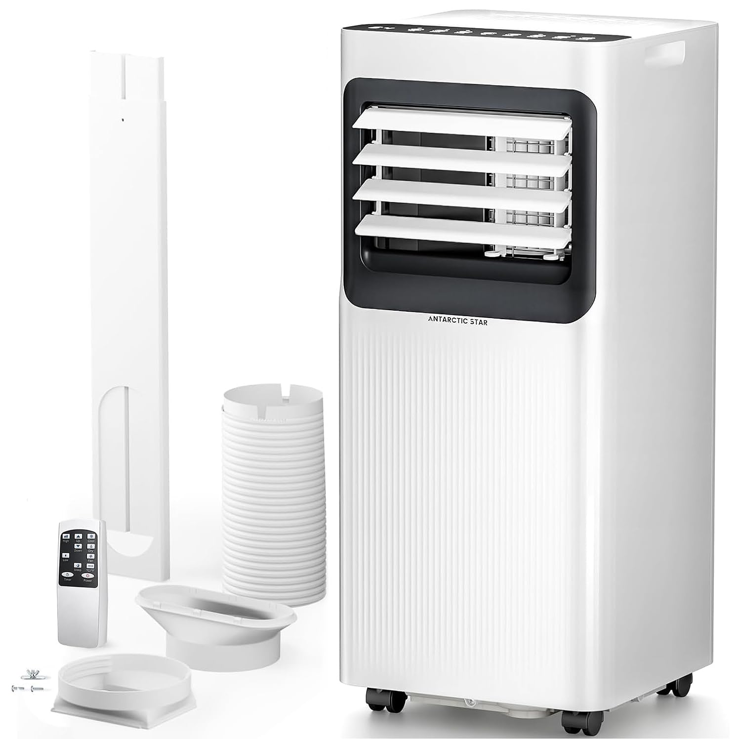 Photo 1 of **** DAMAGED PLUG IN PRONG***** Antarctic Star 10,000 BTU ASHRAE Portable Air Conditioner, 4?in?1 Quiet AC Unit with Dehumidifier & Fan Mode, Ultra Easy Install, Cools up to 450 Sq Ft for Bedroom, Office, Studio & Apartment