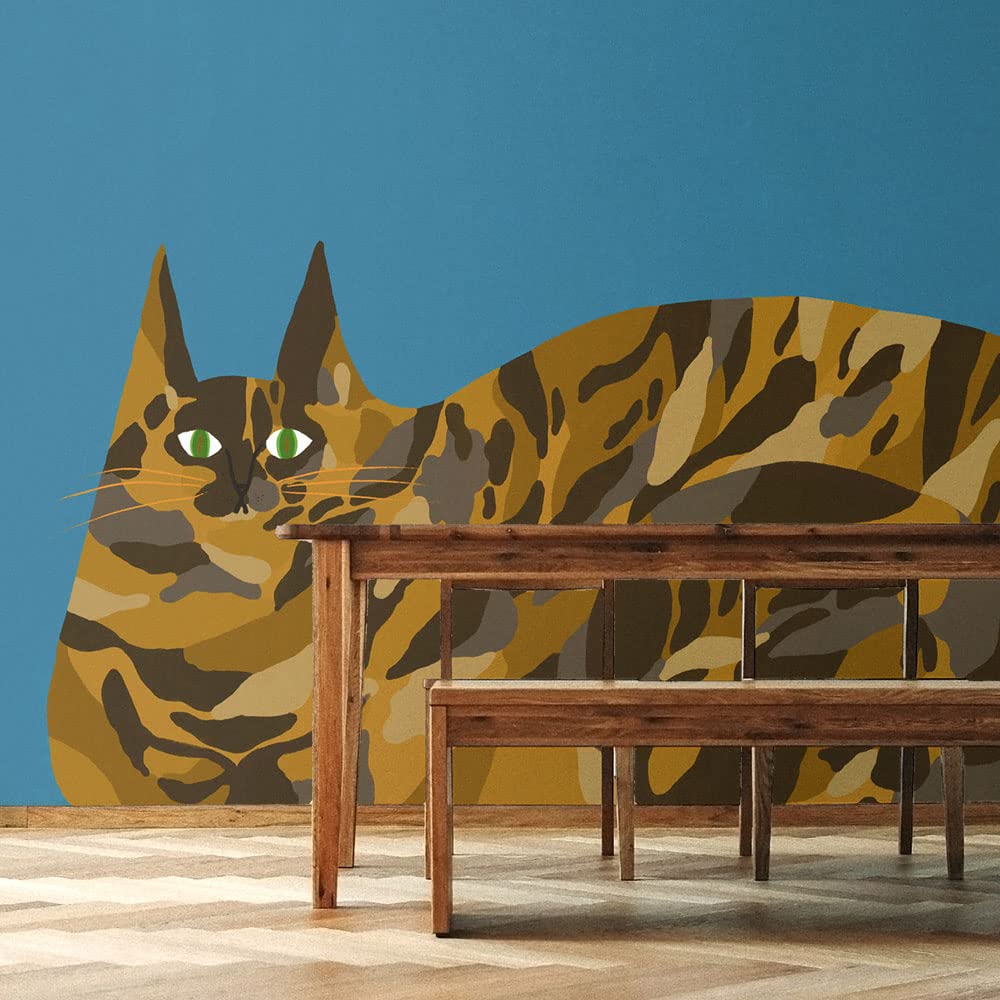 Amazon | 壁紙屋本舗 貼ってはがせる 壁紙 ねこの壁紙 さびねこ B