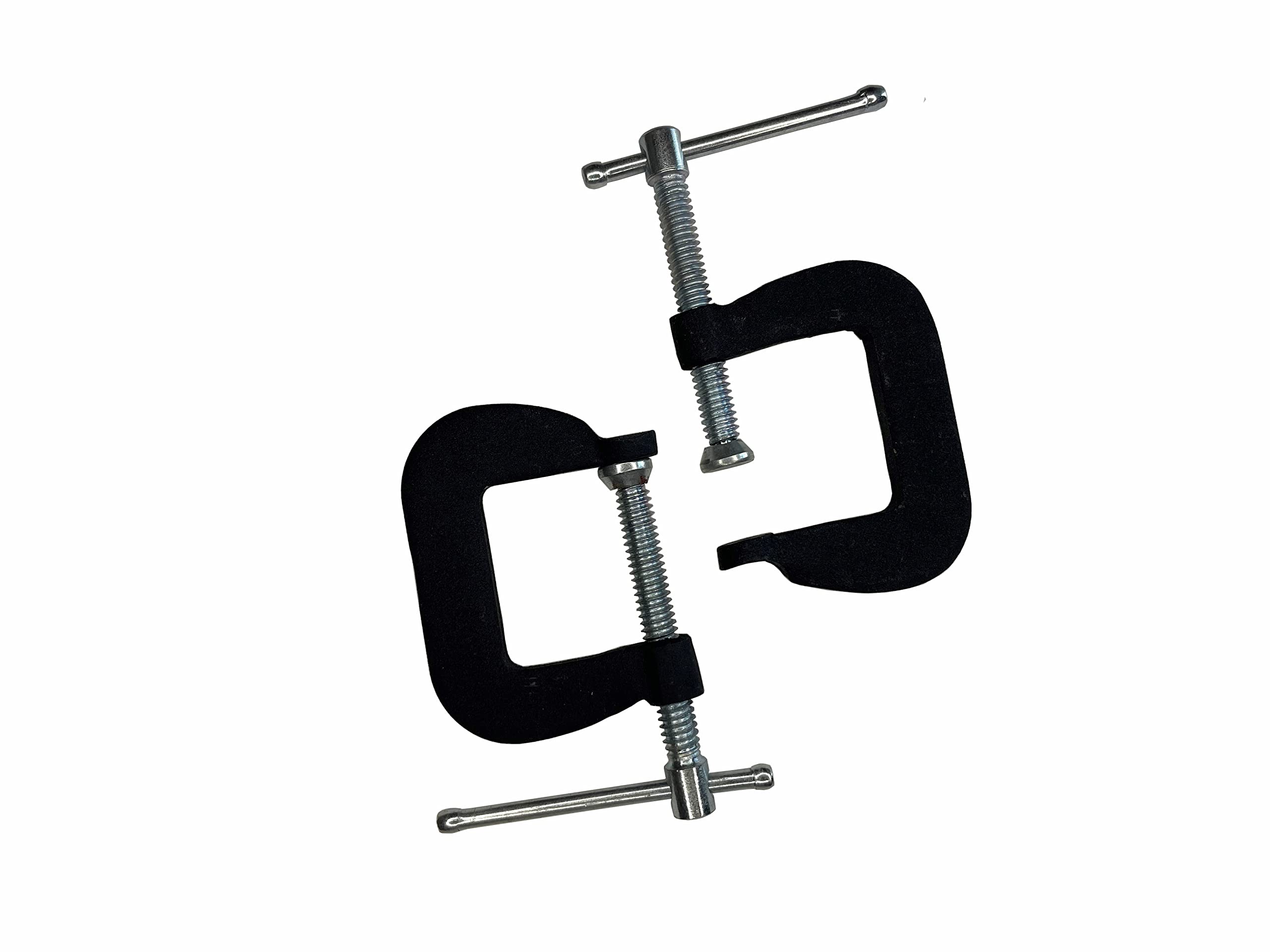 Linic Light Proops Pair Of Forged Steel C-Clamps, 1" Or 25Mm Max. Opening, Workholding, Hobby. (H4415) Free Uk Postage