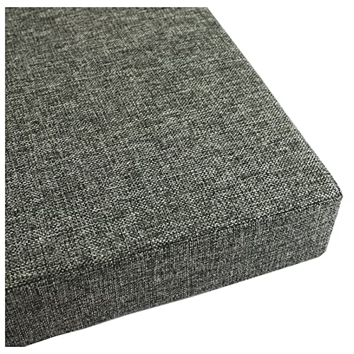 Coussin de banc anthracite 100x30 cm idéal pour une assise extérieure 2 places