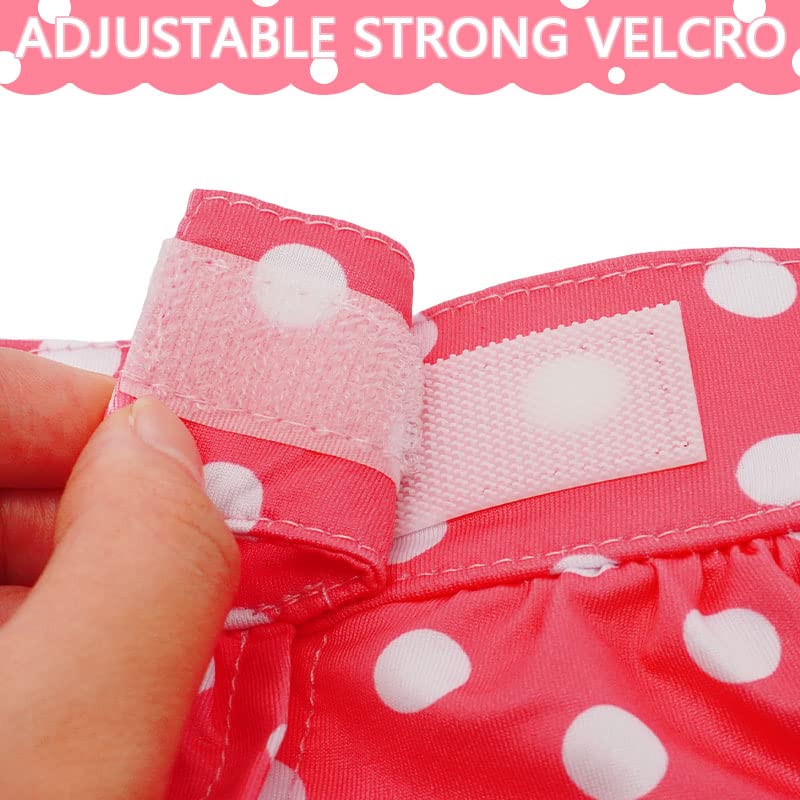 Bikini para Perro Traje de Baño Ropa de Playa para Cachorro Rosa Grande miniatura 5