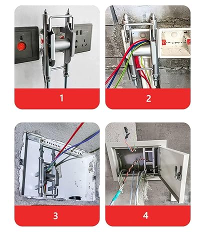 Miniatura 3 de Herramienta eléctrica profesional Polea de tracción - Asistencia de cable para una sola persona. Adecuado para cajas de conexiones y paneles de