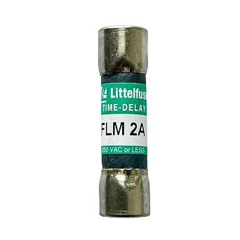 New FLM 2A FLM002 FLM-2 FLM-2A 250Vac Time Delay Fuse, Pack of 10