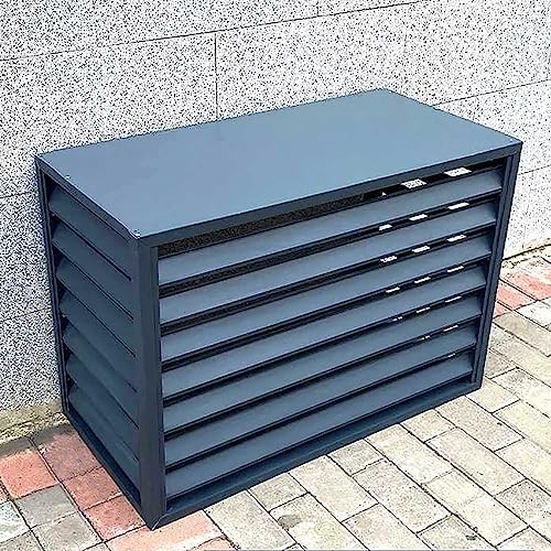 Outdoor Privacy Screen Fence & Air Conditioner Cover - Aluminum Grilles for AC & Heat Pumps, Versatile Plant Display Rack & Trash Can Enclosure - Durable & Stylish Outdoor Solution