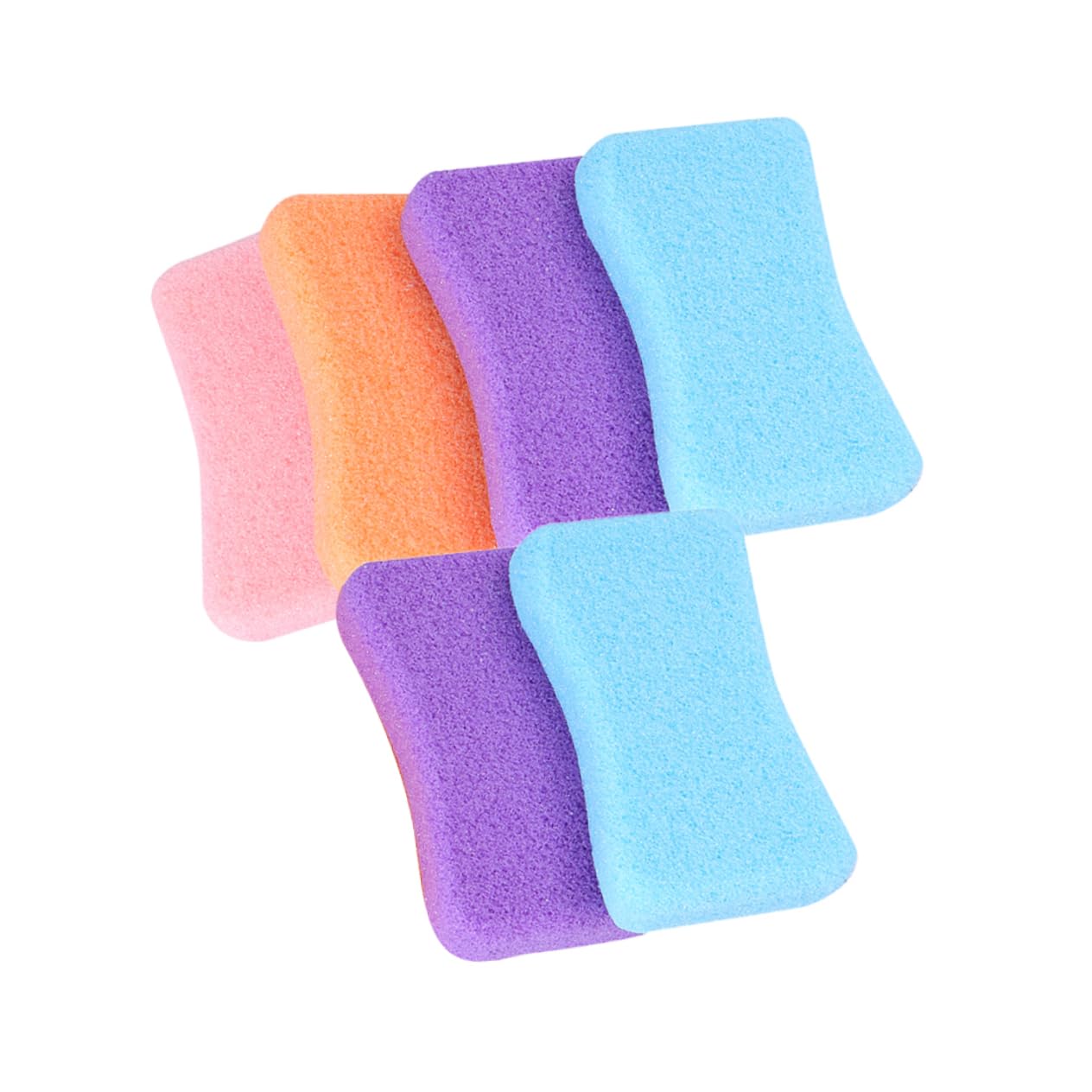 IWOWHERO Foot Stone Scruber Dead Skin Remover Exfoliating Foot Scrub Home Rubbing Stone 6 Pcs Pack Random Color