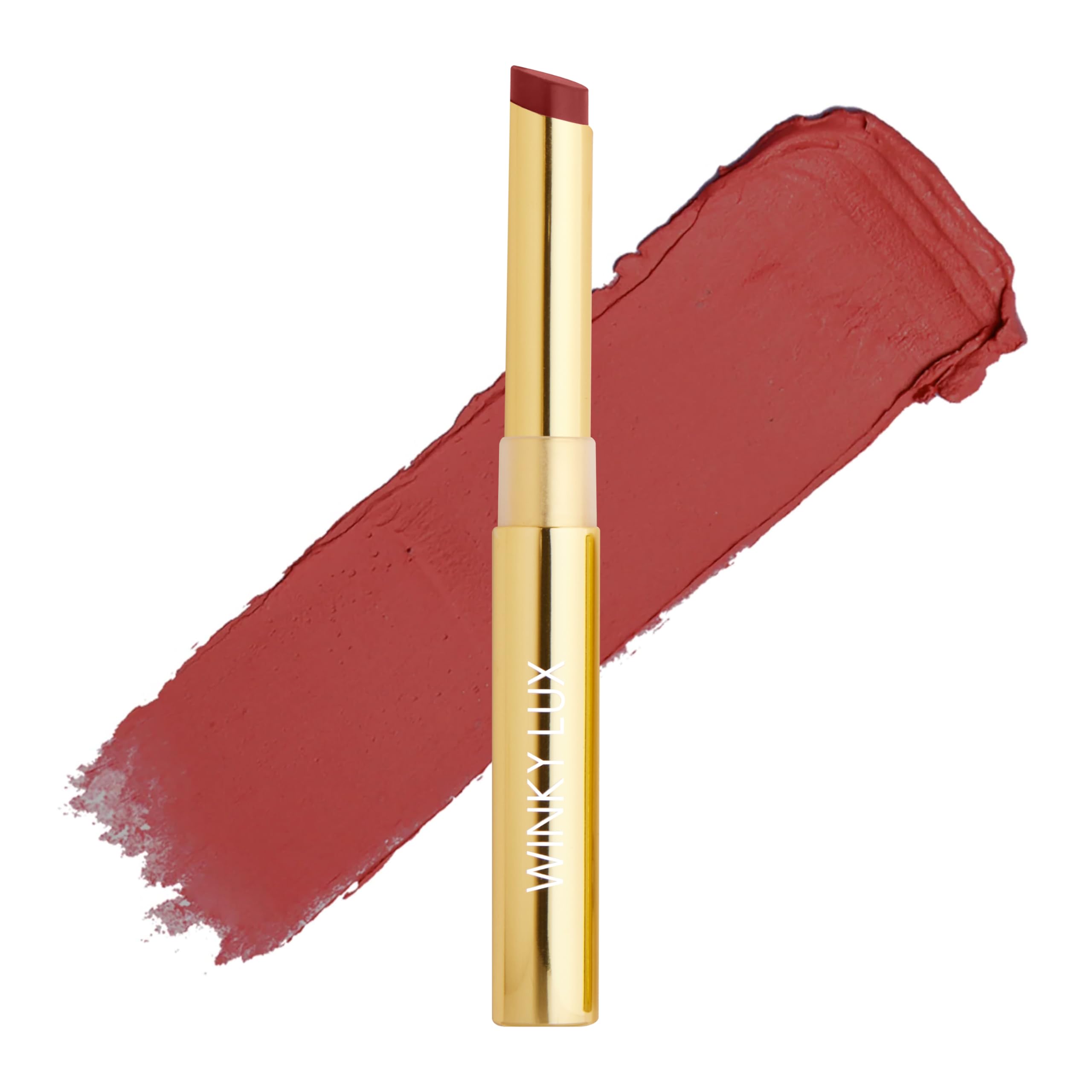 Winky Lux Skinny Plump Demi Matte Lipstick - First Crush, Light Pink
