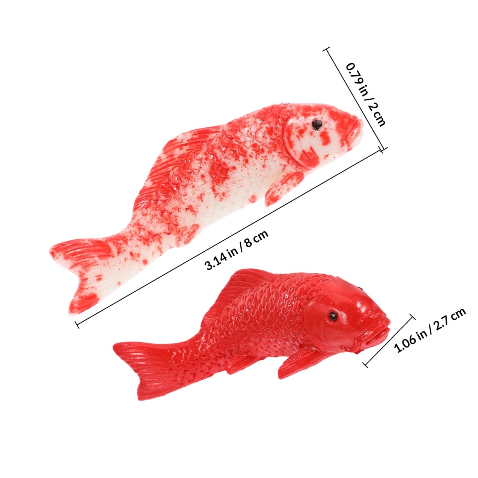 SHINEOFI 5 Piezas de Figuras de Peces Simulados para Decoración de Acuarios, Hechas de Resina, Ideales para Peceras y Terrarios en Casa U Oficina