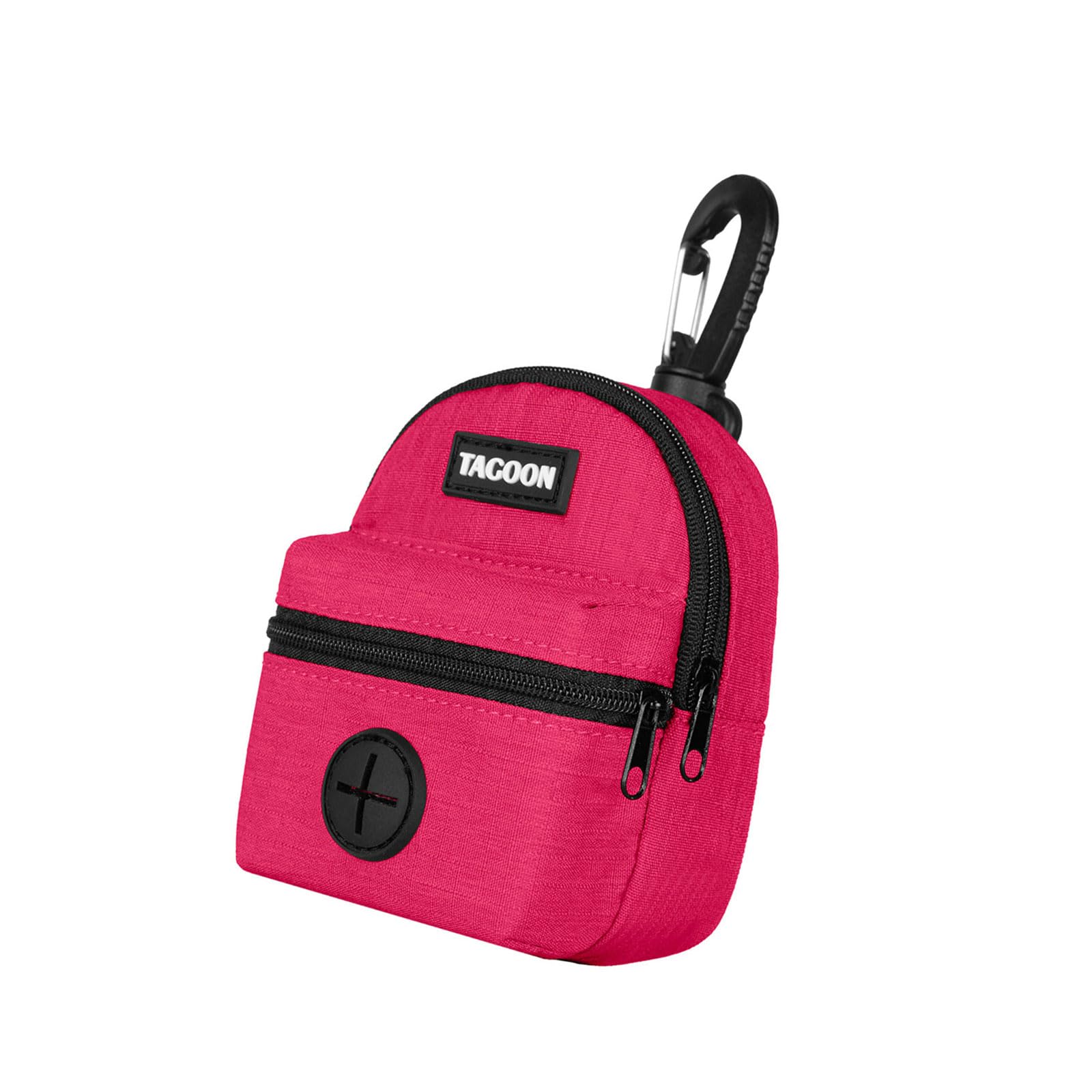 Hrtyvhin Rose Red Portable Pick Up Poops Bag Holder Dog Poops Waste Bag Carriers Dispenser For Travel Hiking Pet