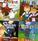 Four (4) 5 Minute Storytime Books: Wizard of Oz, The Sorcerer's Apprentice, Hansel and Gretel, and Chicken Little