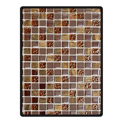 Doubee diseño Mosaico Manta de Forro Polar, de Acampada Outdoor Home Sofá Cama 147,3 x 203,2 cm