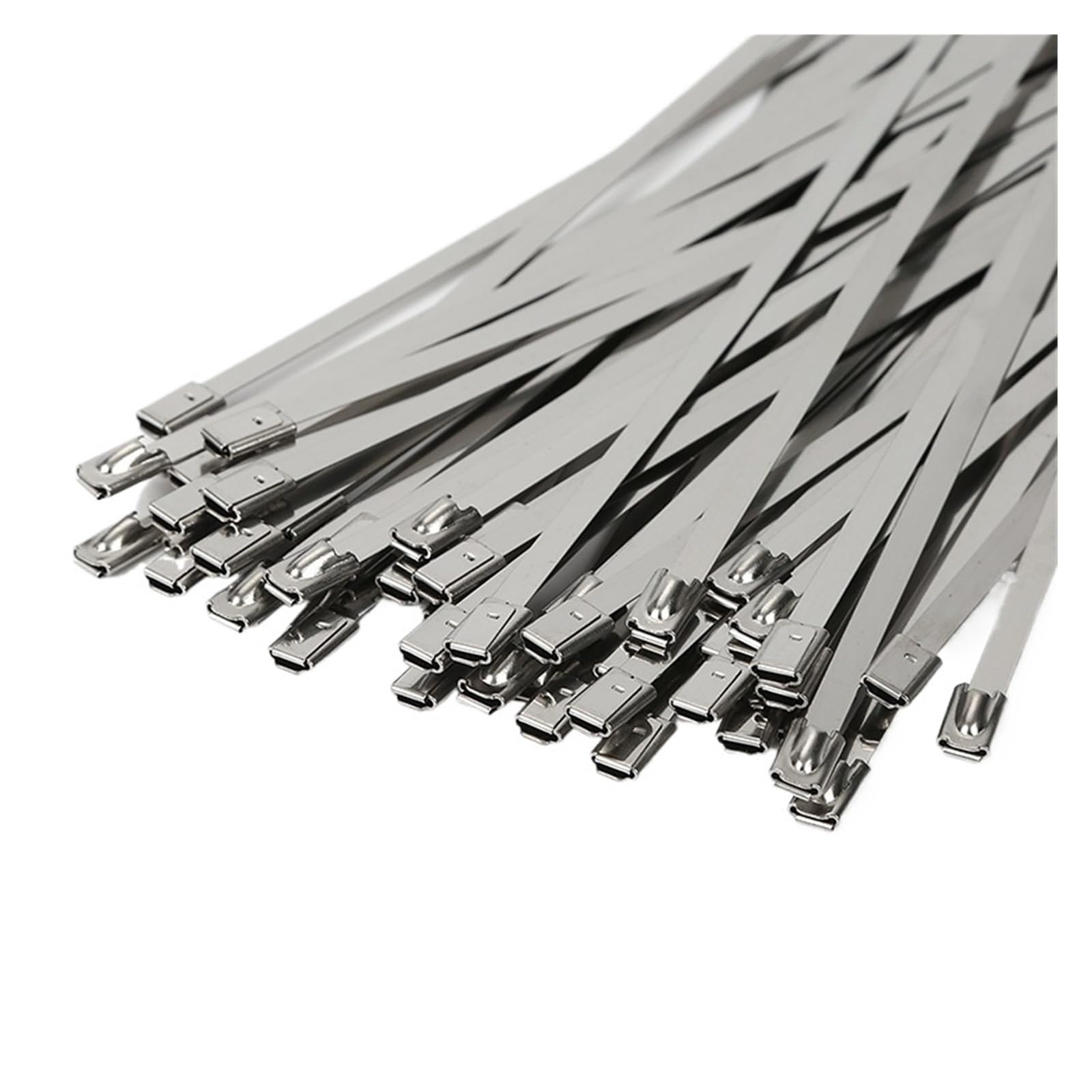 Bdayek 4.6X150mm-100Pcs Cable Ties Automatic Zip Tensioning Tool Cable Ties Plier Stainless Steel Hand Fastening Strap Cutting Wrap(4.6X150mm-100Pcs)