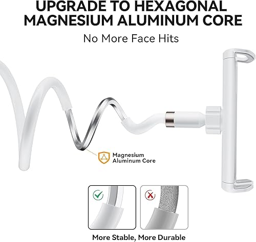 Miniatura 2 de Soporte para tablet de cuello de cisne, soporte para tableta soporte de clip de brazo flexible compatible con iPad mini Pro Air, Kindle, Switch,