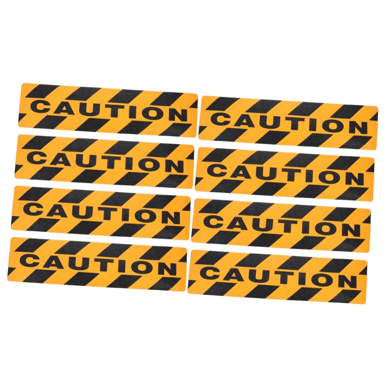 8pezzi Nastro Adesivo Antiscivolo Caution Strisce Di Sicurezza Per Scale e Camminamenti Facile Da Installare Alta Adesività Design e Resistente Per Superfici Lisce