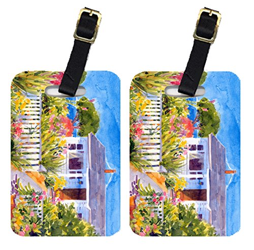 Carolines Treasures 6034BT Seaside Beach Cottage Luggage Tag - Pair 244; 4 x 2.75 in.