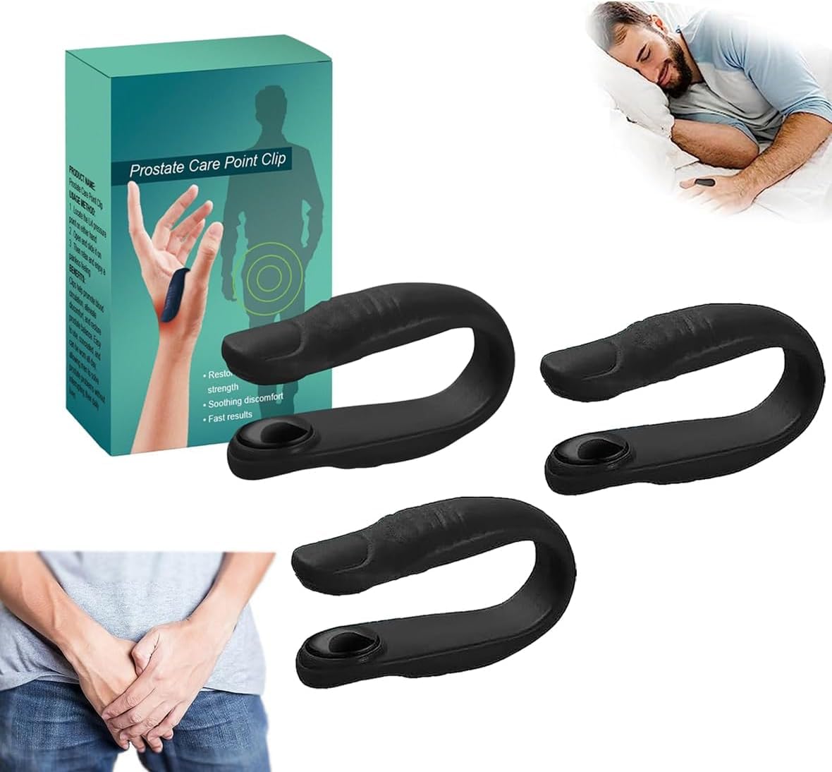 sjfscqr Prostate Care Point Clip,Relieve Prostate Discomfort Effortlessly and Keep Prostate Health, L14 acupoint Clip