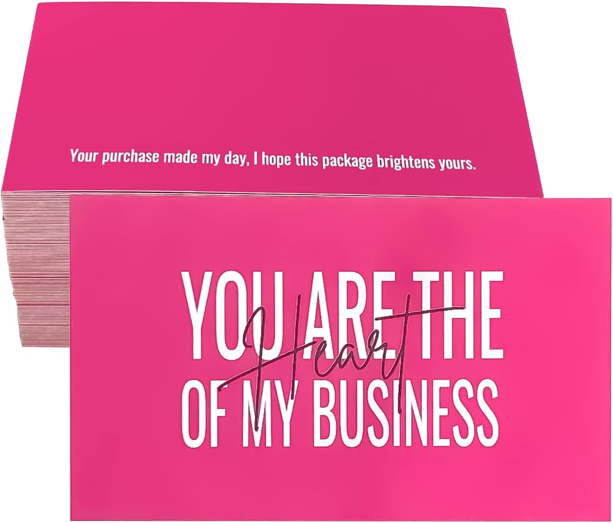RXBC2011 Thank you cards you are the Heart of my business