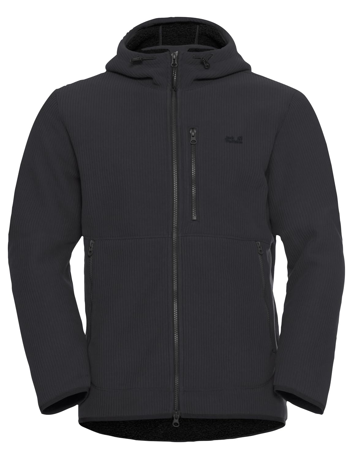 Jack Wolfskin Fleecejacke LAKE RIDGE HOODED JKT M windabweisend – Bild 4