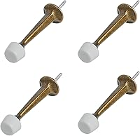 Vista 36 de HOMOTEK - Paquete de 8 topes de puerta rígidos y resistentes con punta de goma suave, tope de puerta de zinc fundido para proteger la pared