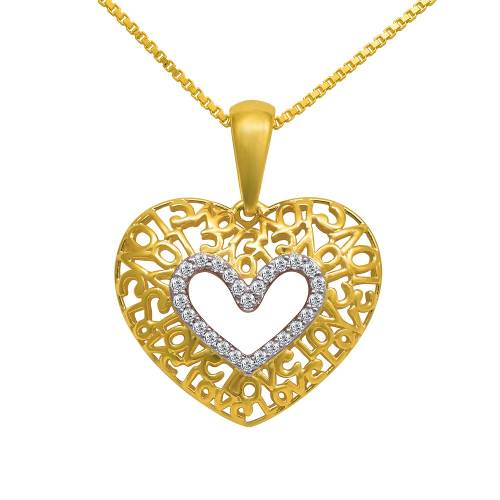 joyalukkas 18k Yellow Gold and Diamond Pendant-picture-33