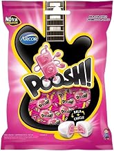 Bala Poosh Tutti Frutti Com Recheio De Chiclete Arcor 500g