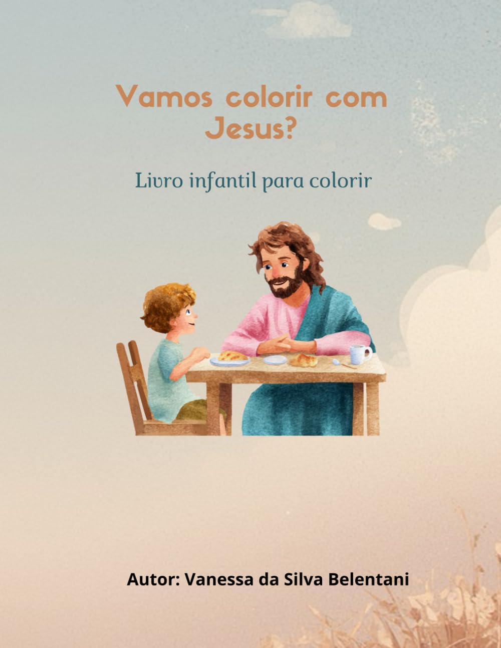 Livro infantil para colorir com temas bíblicos