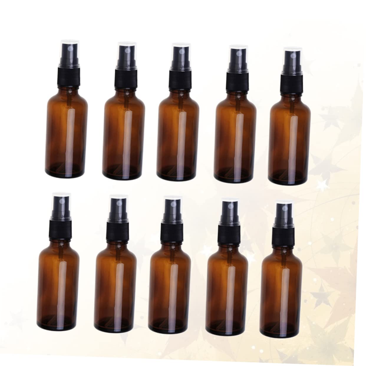 VALICLUD 20pezzi Flacone Spray Vuoto Vetro Bottiglia Spray Portatile da Viaggio per Cosmetici Olio Essenziale Flacone Cosmetico da Viaggio Marrone