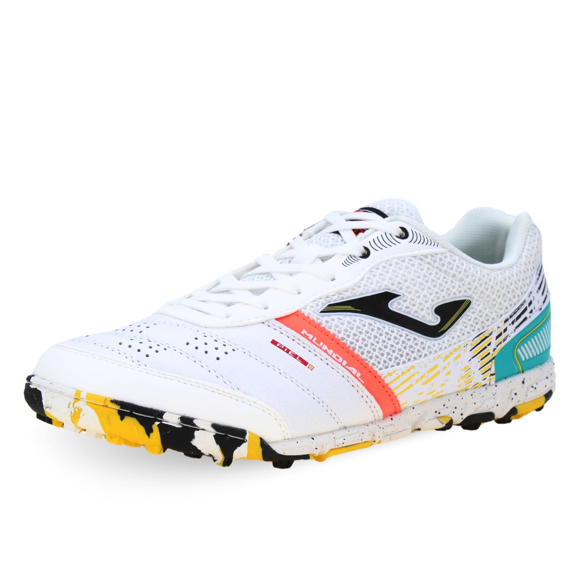 Joma Mundial 25 Turf Code MUNS2502TF białe buty piłkarskie, biały, czarny, wielokolorowy, 45 EU