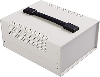 Bahar Enclosure Alloggiamento in metallo per proiettore elettrico Iron Enclosure BDA 40008 (220 x 120 x 275 mm + manico, bianco)