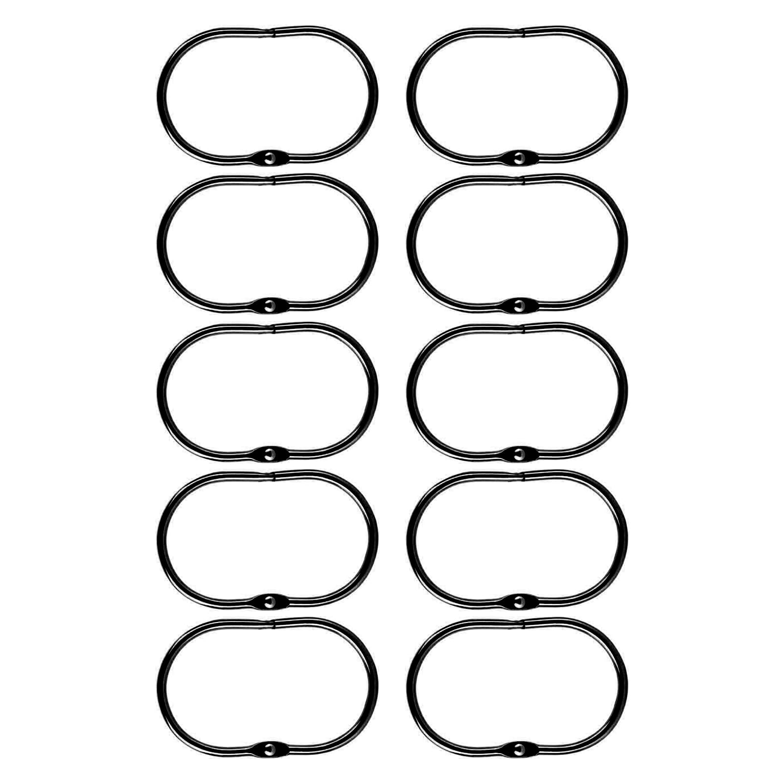 Kalttoy Of 20 Strong Metal Shower Curtain Hook Sturdy Hanger Rings Multipurpose Metal Bathroom Hangings Rings for Bathroom Sturdy Hanger