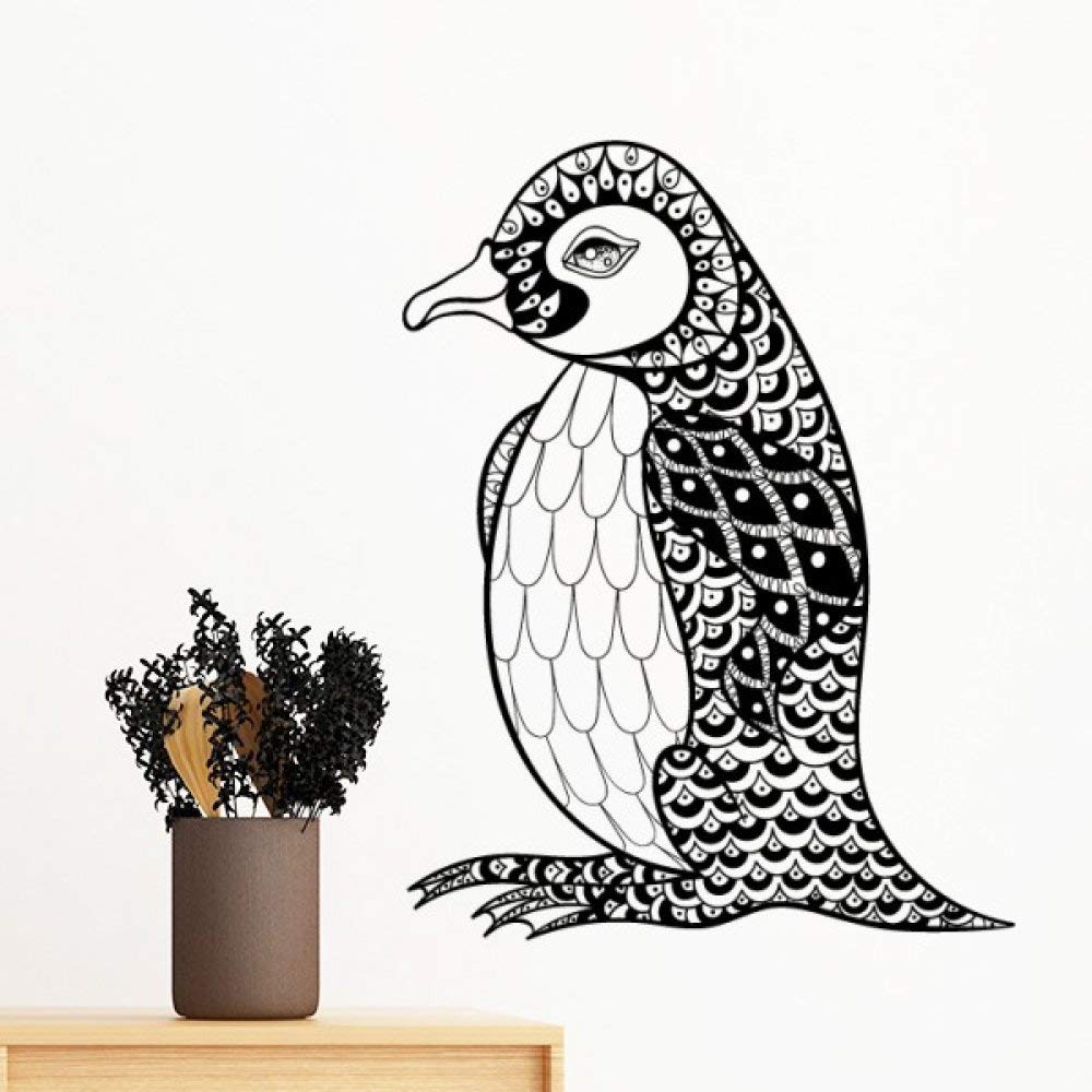 Stickers DIY pingouin calme grand sticker amovible déco murale chambre enfant