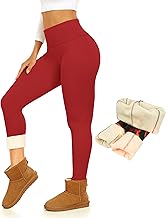 Thermal Thick Fleece Lined Leggings -High Waisted Warm Winter Yoga Pants for Women Running Workout Leggings