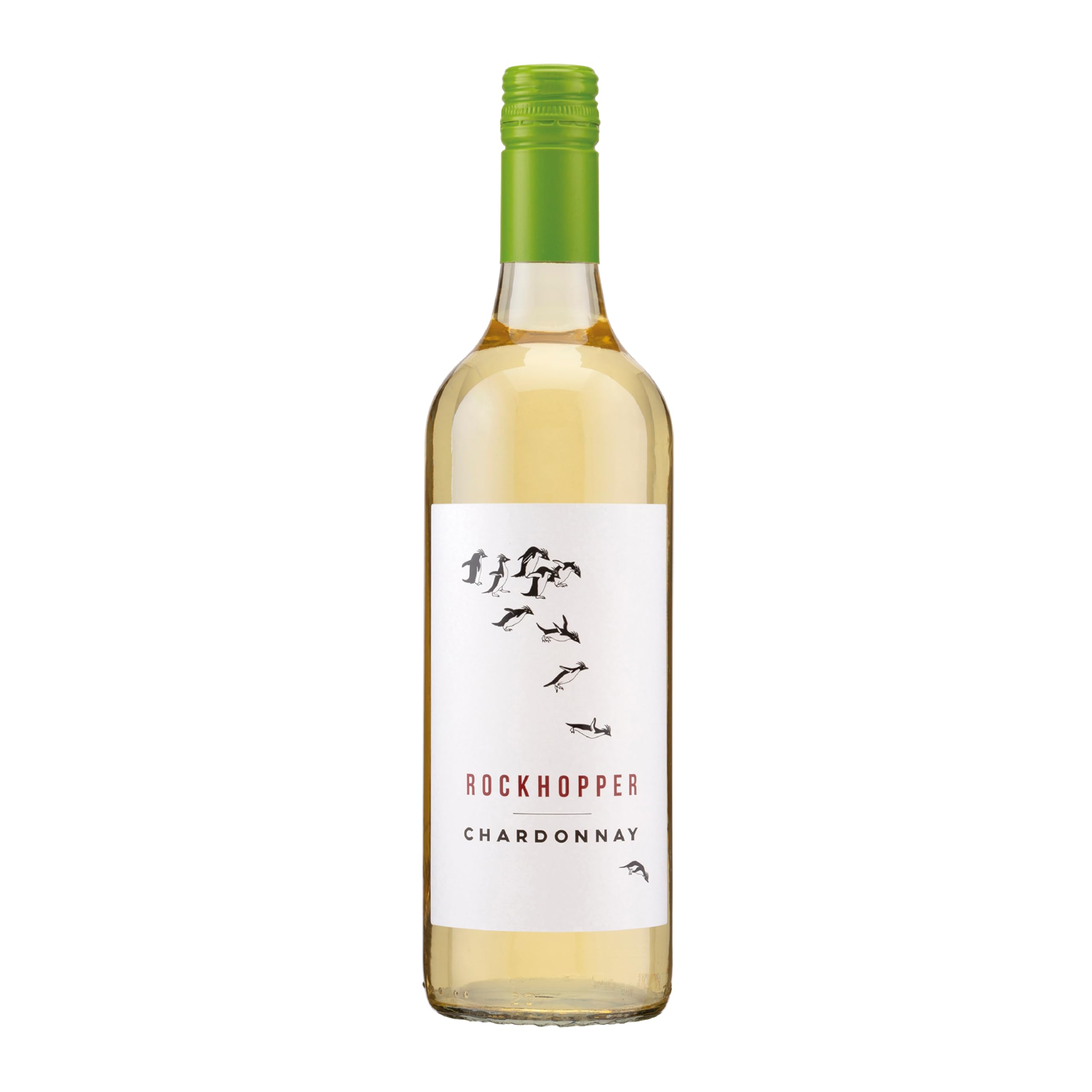 Rockhopper Chardonnay Australian White Wine 75cl, South Eastern Australia Chardonnay with Stone Fruit, Tropical Flavours and Creamy Vanilla Notes, Vegan Friendly Wine (Case of 6)