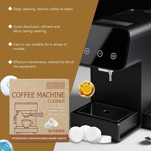 Miniatura 8 de Tabletas descalcificadoras para cafetera, 1224 unidades, compatible con la mayoría de las pestañas de descalcificación y limpieza, máquinas de café
