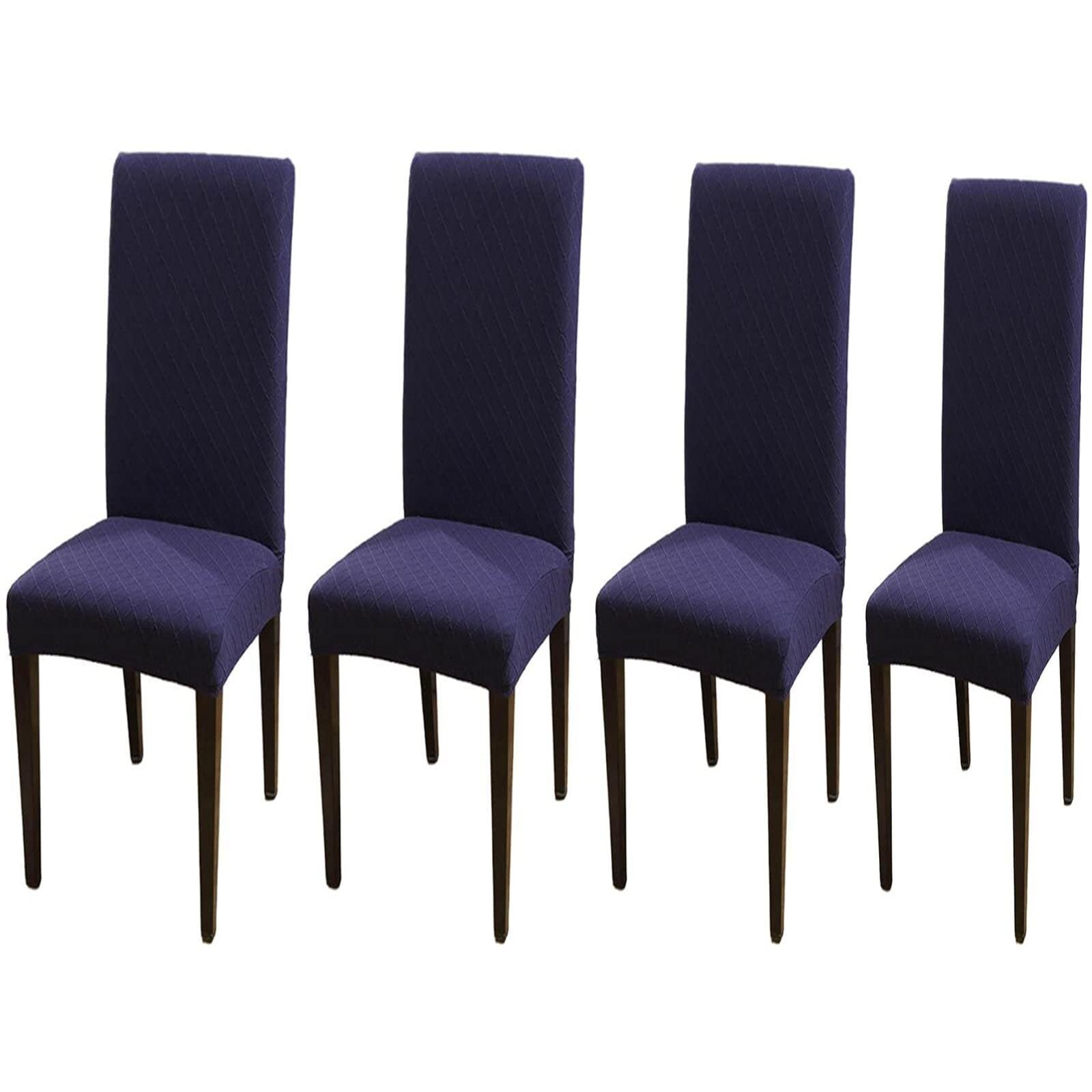 NMVAWIPT Stretch Parsons Dining Chair Covers, Removable Washable Elastic Slipcovers, For Restaurant, Hotel, Ceremony(#8,4pcs)