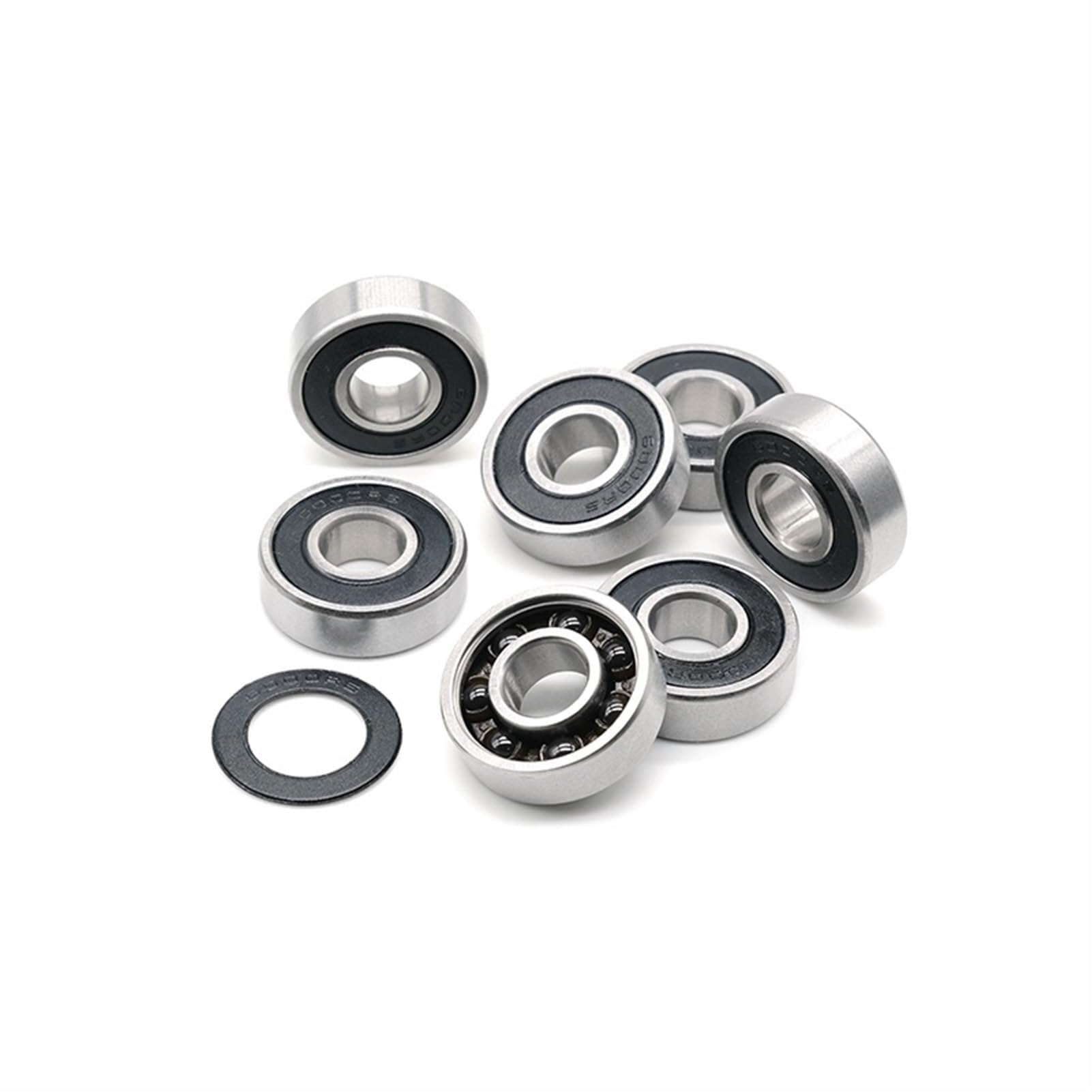 Namiar, 6000RS hybrydowe łożysko ceramiczne ABEC-7 2 szt. 10x26x8mm dolne wsporniki rowerowe i części zamienne 6000RS Si3N4 łożyska kulkowe