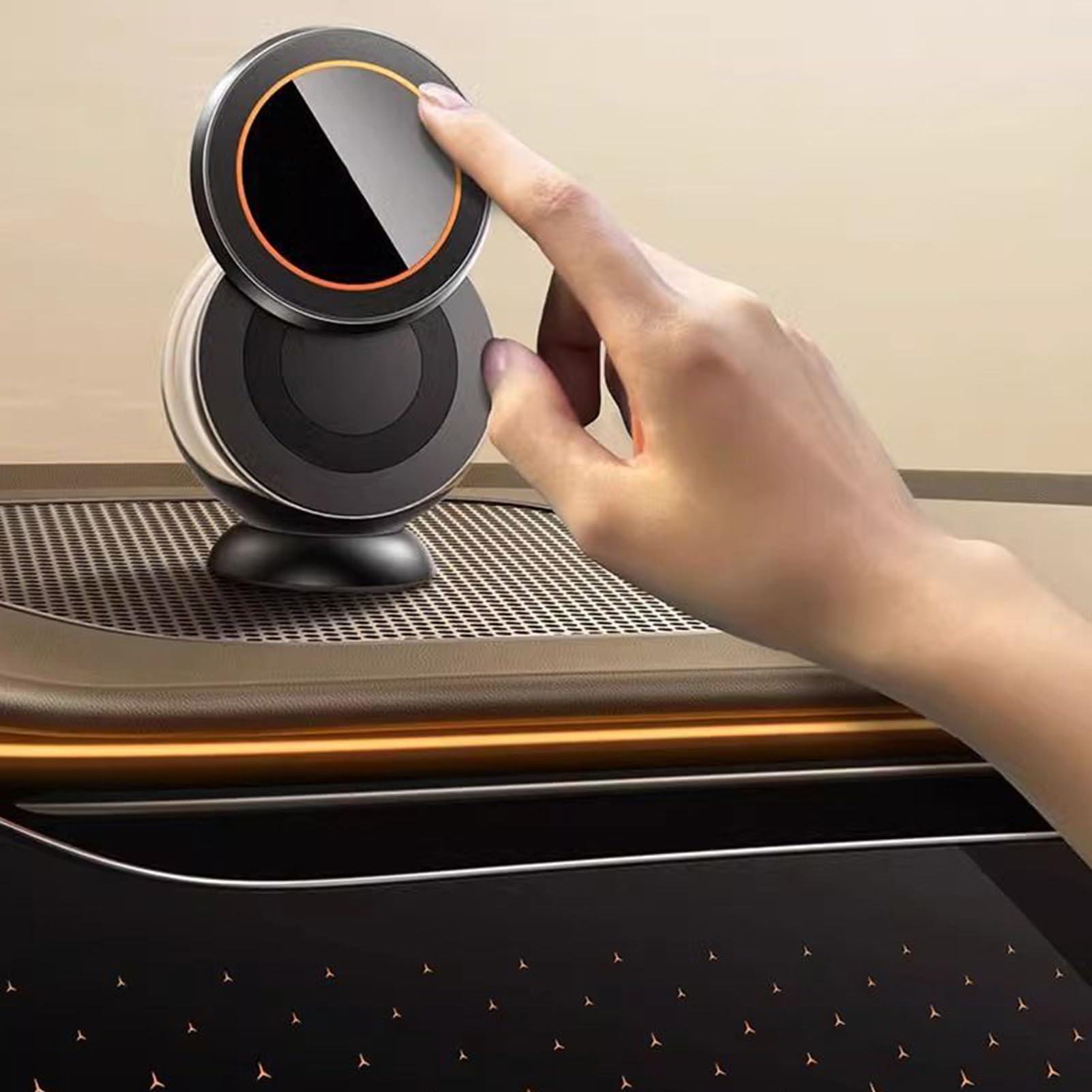 Soporte Magnético Para Teléfono En Coche Potente Para Móvil | Montura Rotativa Para Parabrisas Espejo Salpicadero De Coche Y Camión