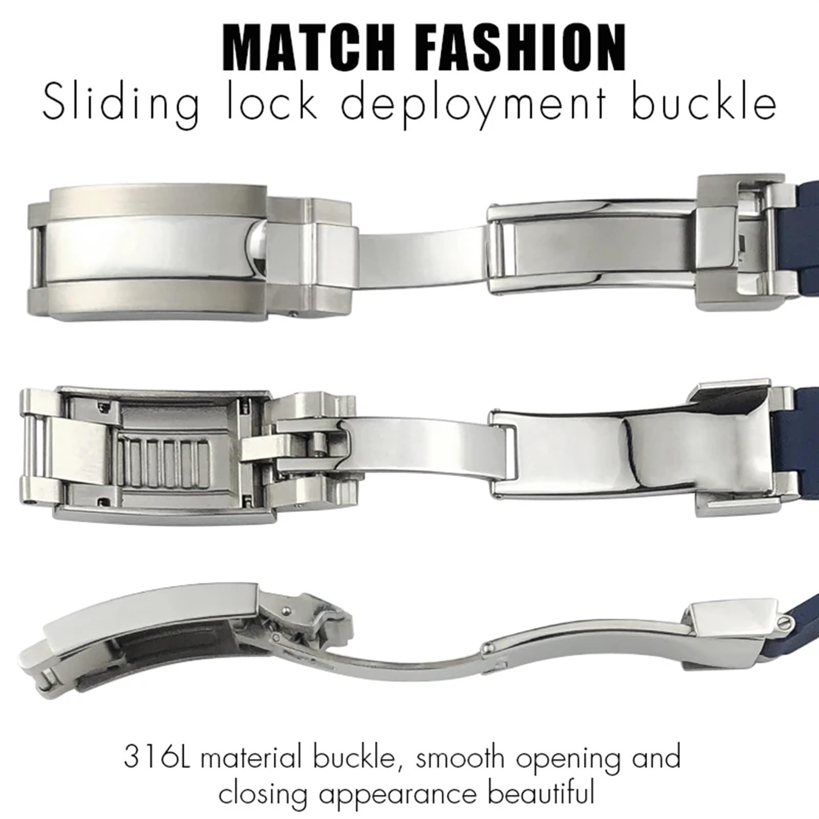 Metallo Estremità Curva 20mm 21mm Cinturini Speciali per Rolex Datejust 41mm 126334 m126300 Cinturino Orologio Link Accessori Strumenti Uomini