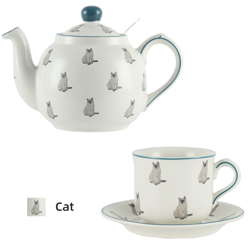 Amazon.com | London Pottery Farmhouse Animal Pattern Teapot for