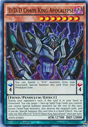 Yu-Gi-Oh - D/D/D Chaos King Apocalypse - SDPD-EN001 - Ultra Rare - 1st