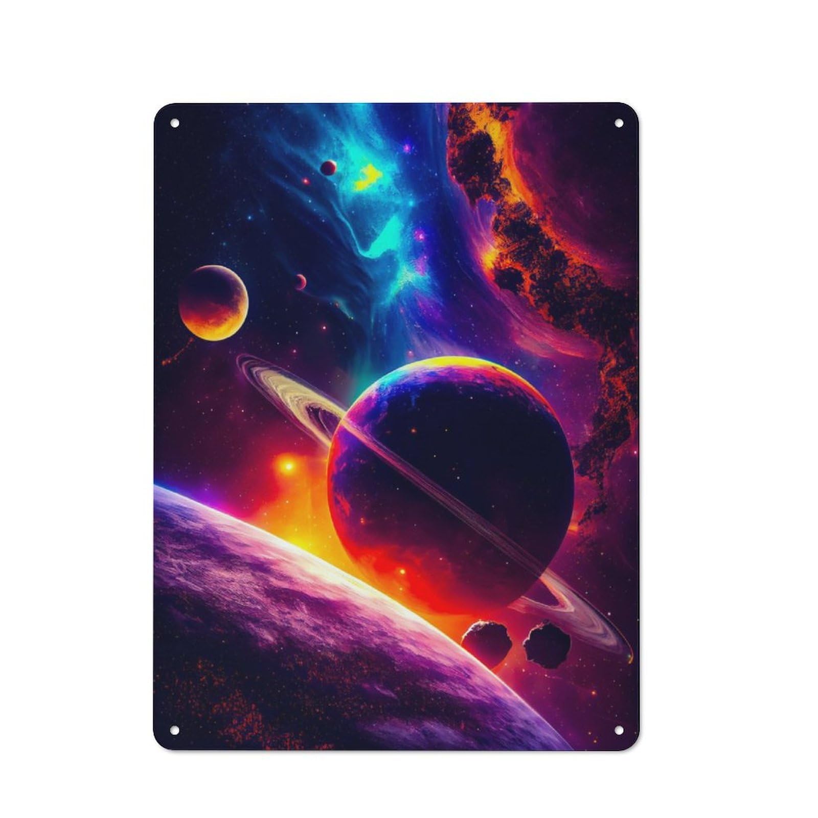 Junmoney Heliosphere Tin Wall Plaque 40X30cm With For Man Cave Or Games Room, For Updating Man Cave And Games Room After Moving