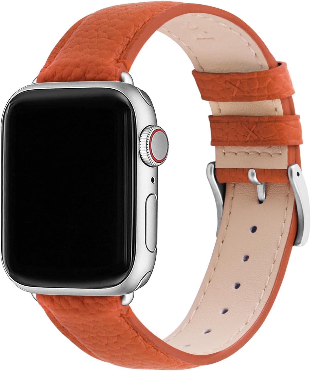 Fullmosa Leather Bands Compatible Apple Watch Band 38mm 40mm 41mm 42mm 44mm 45mm 49mm, Dressy Chic iWatch Strap with Case for iWatch Series 9 8 7 6 5 4 3 2 1 SE Ultra 2 1 for Women