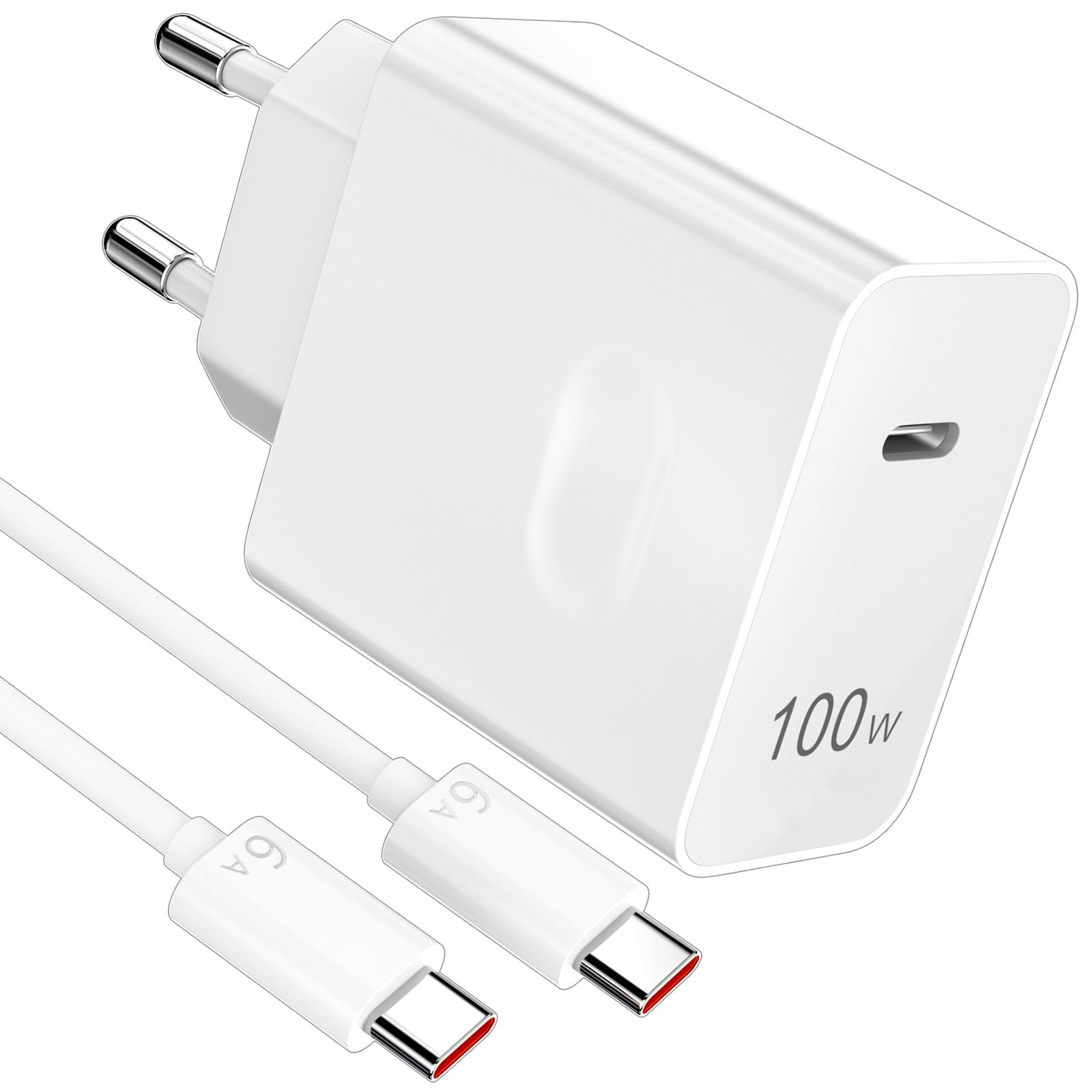100 W SuperCharge ładowarka do Honor 400 200 Pro Magic7 Pro 7, PD 100 W USB C ładowarka GaN USBC Power Delivery z kablem do ładowania 6A typu C do C 1 m do Honor MagicPad2 7Lite 6Pro 6Lite X9d Pad X8a
